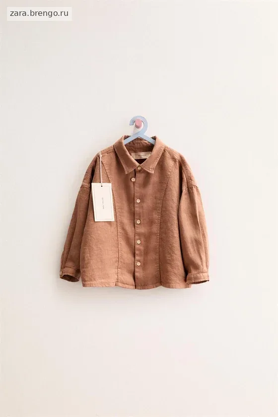 Zara «Timeless» — КУРТКА-РУБАШКА ИЗ 100% ЛЬНА