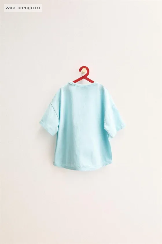 Zara «Timeless» - ОДНОТОННАЯ ХЛОПКОВАЯ ФУТБОЛКА