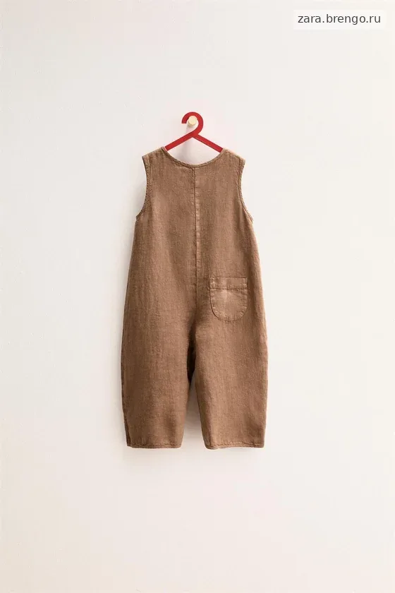Zara «Timeless» - ДЛИННЫЙ КОМБИНЕЗОН ИЗ 100% ЛЬНА