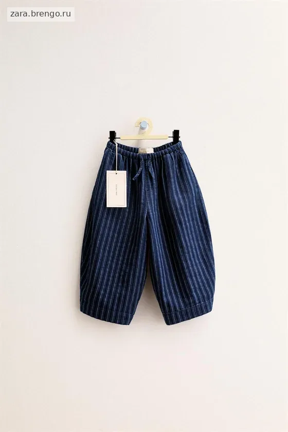 БРЮКИ-БАЛЛОНЫ В ПОЛОСКУ Zara «Timeless»
