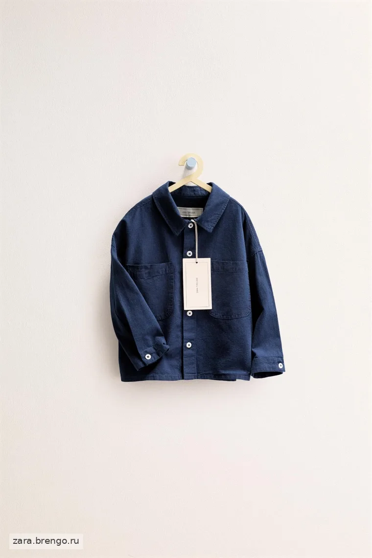 Рубашка в клетку из хлопка и льна Zara «Timeless»