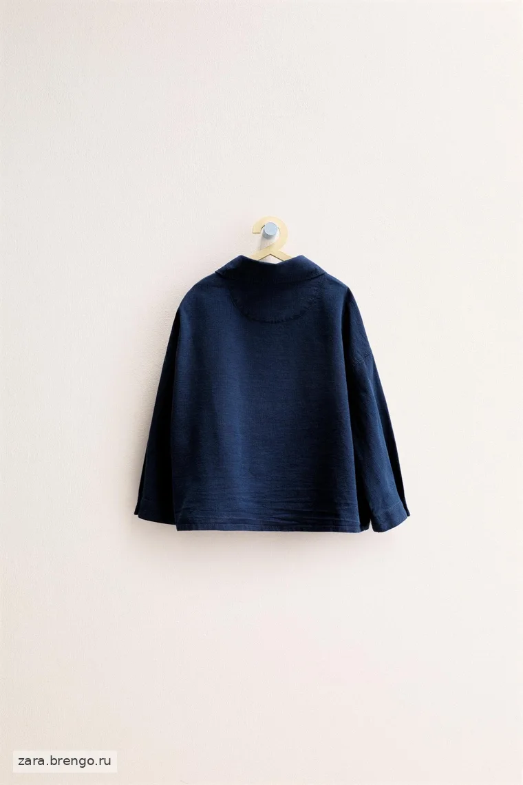 Рубашка в клетку из хлопка и льна Zara «Timeless»