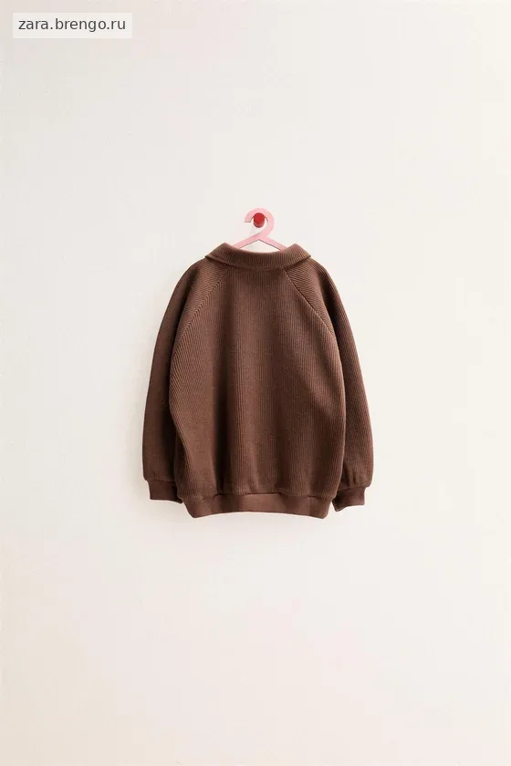 Zara «Timeless» - ТОЛСТОВКА-ПОЛО В РУБЧИК