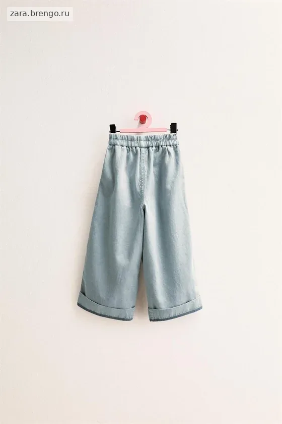 БРЮКИ Zara «Timeless» ИЗ ЛЬНА С КОНТРАСТНЫМ КРАЕМ