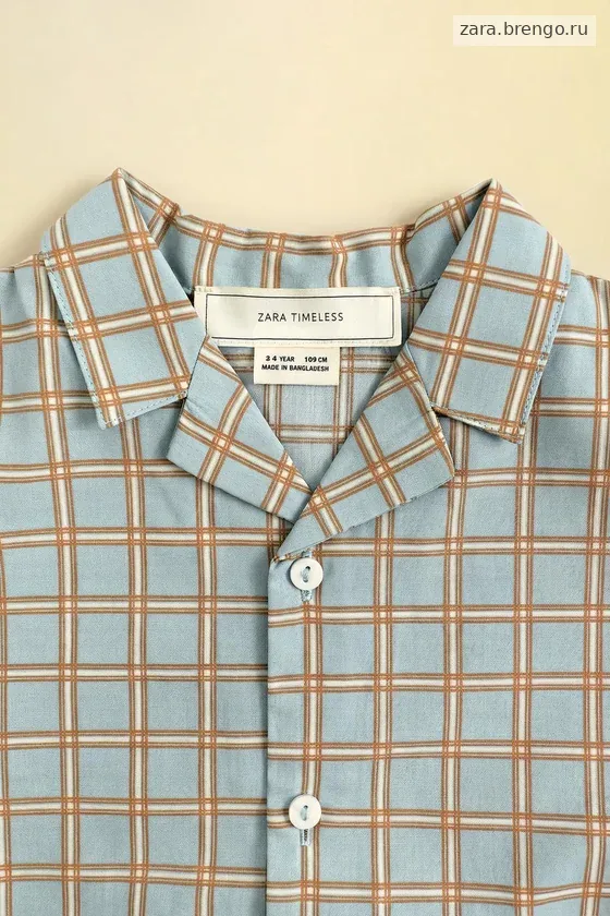 Zara «Timeless» - ПИЖАМА В КЛЕТКУ