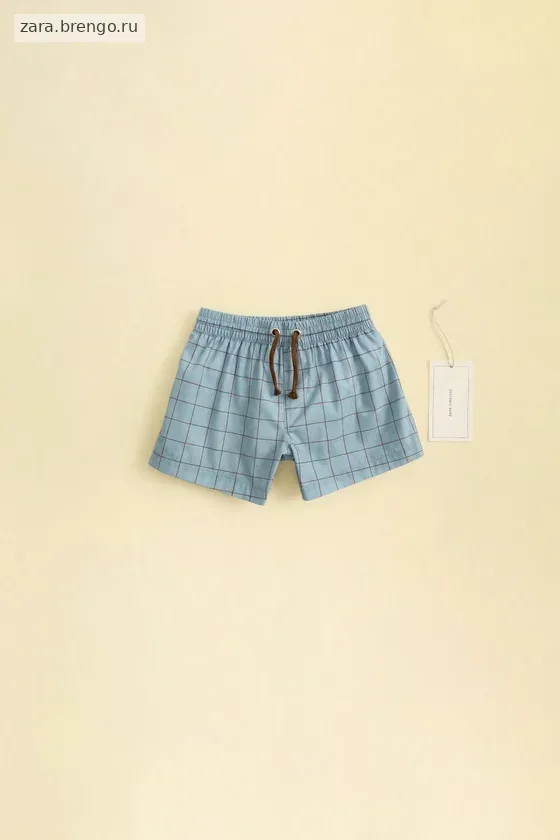 Zara «Timeless» - ПЛАВКИ-БЕРМУДЫ В КЛЕТКУ