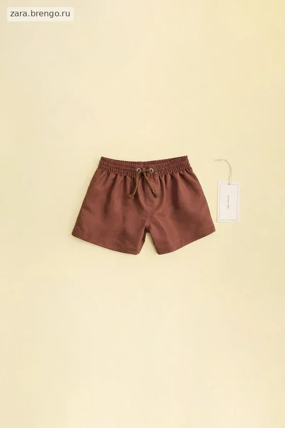 Zara «Timeless» - ОДНОТОННЫЕ ПЛАВКИ-БЕРМУДЫ