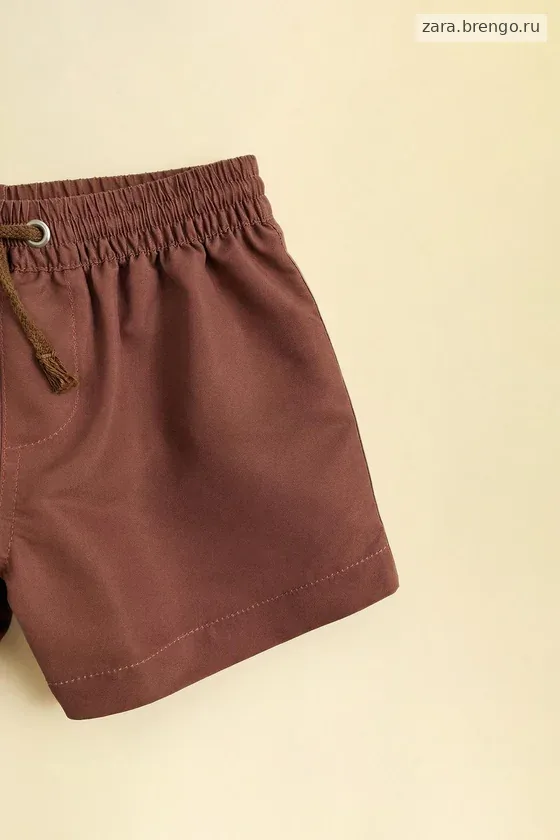Zara «Timeless» - ОДНОТОННЫЕ ПЛАВКИ-БЕРМУДЫ