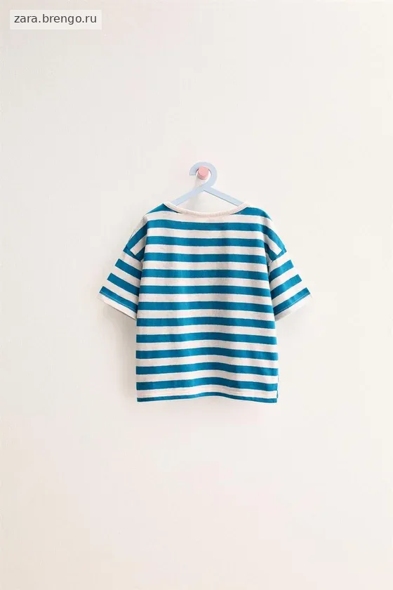 Zara «Timeless» - ФУТБОЛКА В ПОЛОСКУ ИЗ ХЛОПКА И ЛЬНА