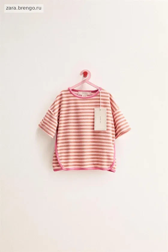 Zara «Timeless» - ФУТБОЛКА С ПОЛОСАТЫМ ПОЛОТЕНЦЕМ