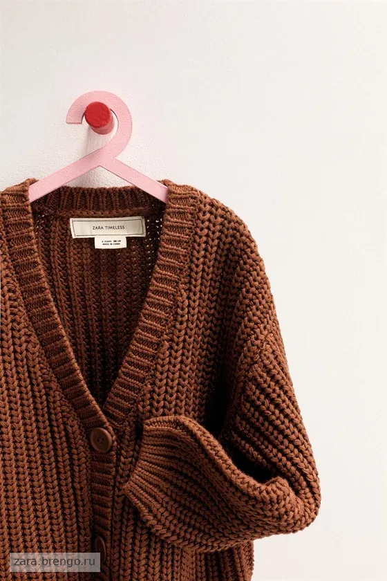 Zara «Timeless» — КАРДИГАН ИЗ ТРИКОТАЖА