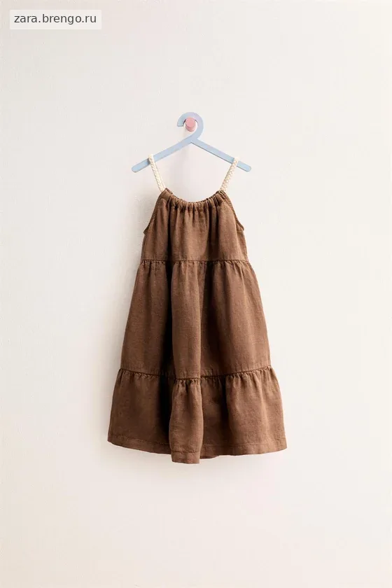 Zara «Timeless» — ПЛАТЬЕ ИЗ 100% ЛЬНА С ПАНЕЛЯМИ