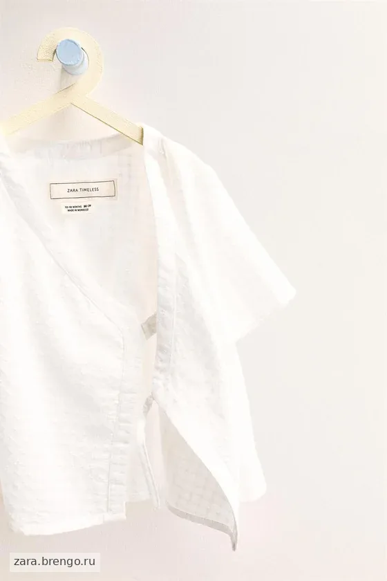 Zara «Timeless» - РУБАШКА ИЗ РЕЛЬЕФНОЙ ТКАНИ