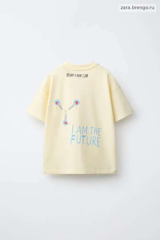 ФУТБОЛКА С ИЛЛЮСТРАЦИЕЙ «НАЗАД В БУДУЩЕЕ» X DYLAN’S T-SHIRT CLUB X ZARA