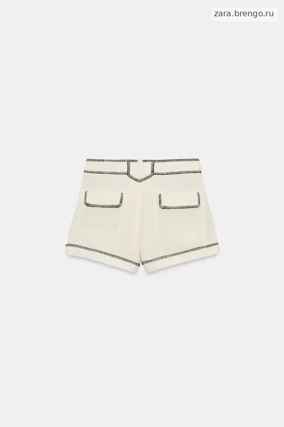 ШОРТЫ С ДЕКОРАТИВНОЙ СТРОЧКОЙ — коллекция Zara «ZW»