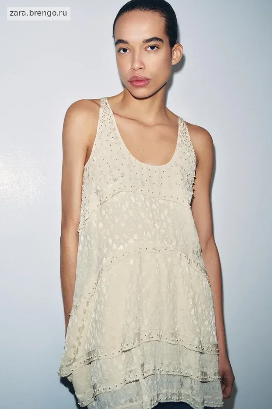 КОРОТКОЕ ЖАККАРДОВОЕ ПЛАТЬЕ — коллекция Zara «ZW»