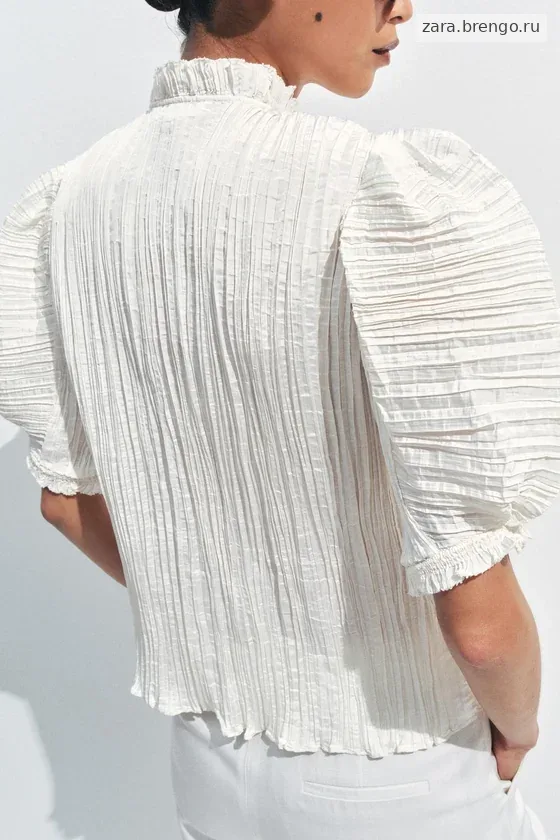 ПЛИССИРОВАННАЯ БЛУЗА коллекция Zara «ZW»