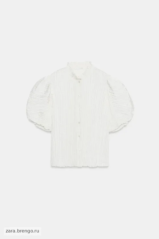 ПЛИССИРОВАННАЯ БЛУЗА коллекция Zara «ZW»