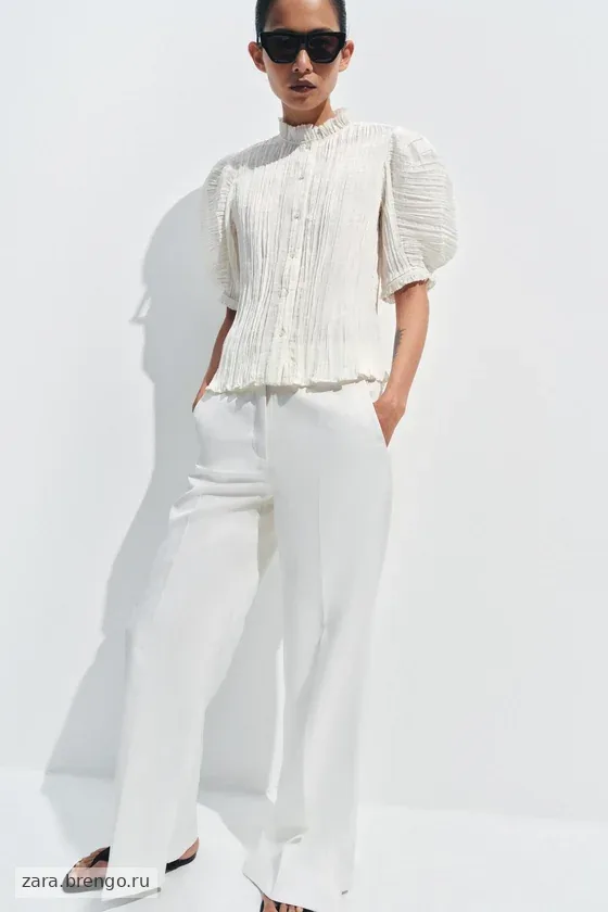 ПЛИССИРОВАННАЯ БЛУЗА коллекция Zara «ZW»