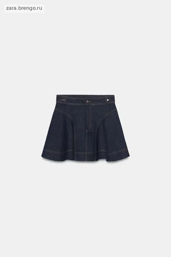 КОРОТКАЯ ДЖИНСОВАЯ ЮБКА — коллекция Zara «ZW»