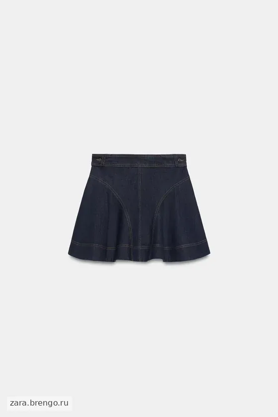 КОРОТКАЯ ДЖИНСОВАЯ ЮБКА — коллекция Zara «ZW»