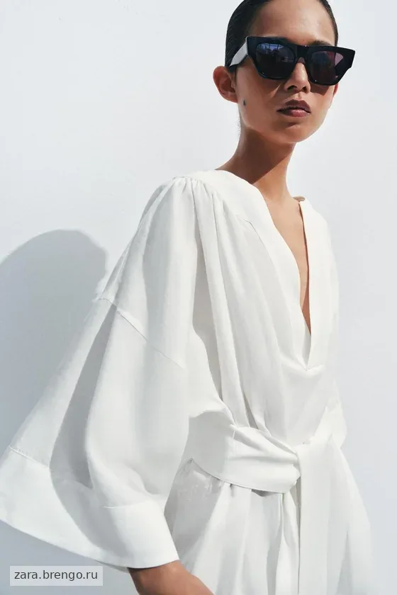 ПЛАТЬЕ-ТУНИКА С ПОЯСОМ — коллекция Zara «ZW»