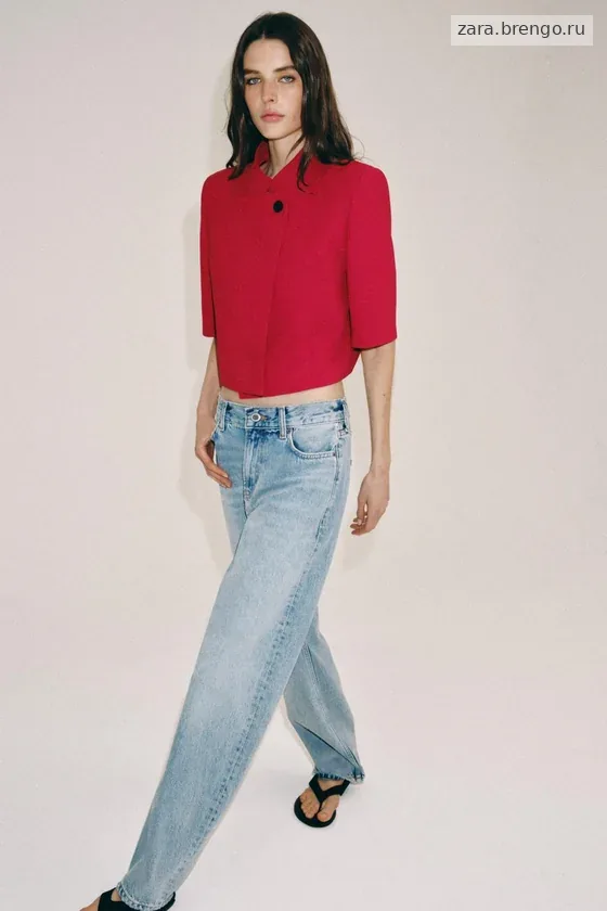 УКОРОЧЕННЫЙ БЛЕЙЗЕР С КОРОТКИМИ РУКАВАМИ — коллекция Zara «ZW»