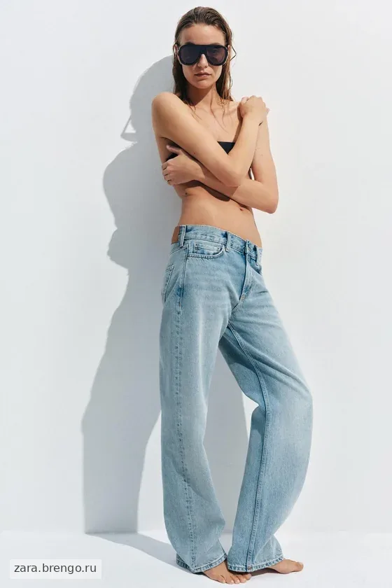 ДЖИНСЫ ПРЯМОГО КРОЯ С НИЗКОЙ ПОСАДКОЙ — коллекция Zara «ZW»