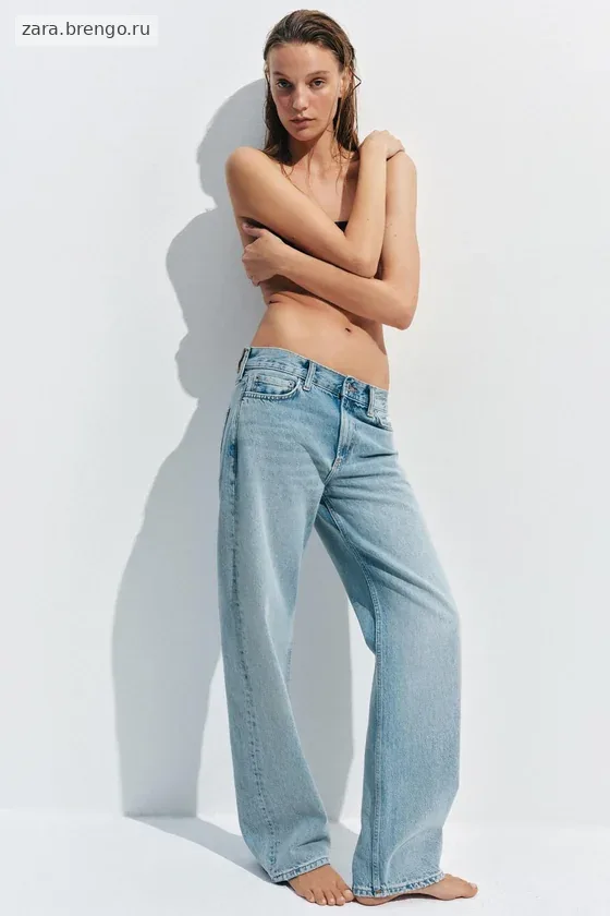 ДЖИНСЫ ПРЯМОГО КРОЯ С НИЗКОЙ ПОСАДКОЙ — коллекция Zara «ZW»