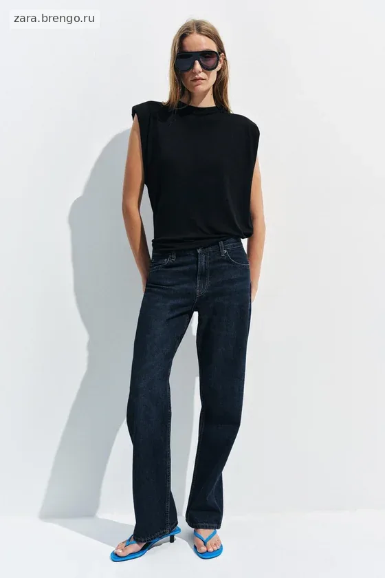 ДЖИНСЫ ПРЯМОГО КРОЯ С НИЗКОЙ ПОСАДКОЙ — коллекция Zara «ZW»