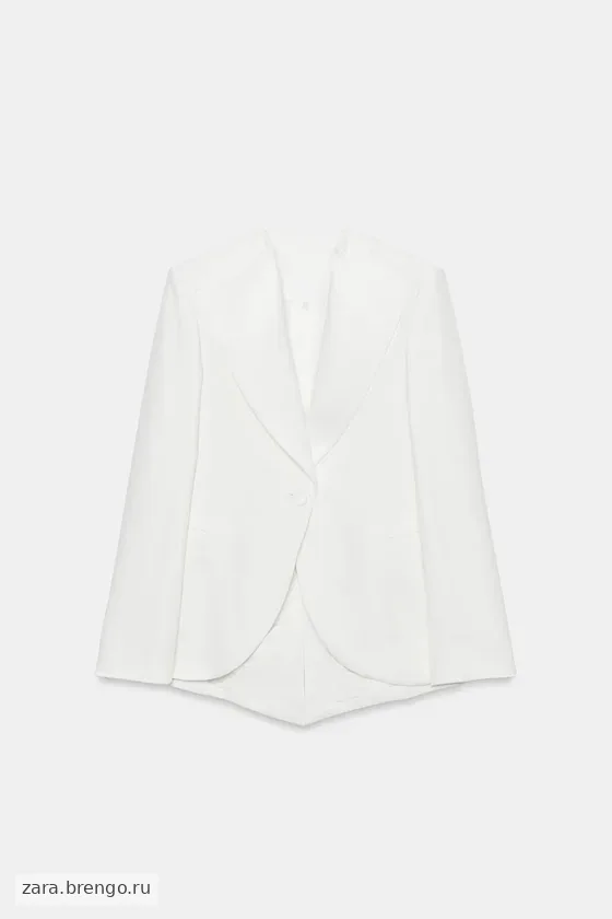 БЛЕЙЗЕР-СМОКИНГ ИЗ ЛЬНА — коллекция Zara «ZW»