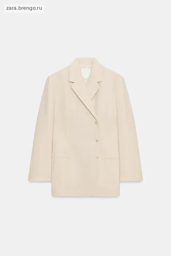 БЛЕЙЗЕР ПРЯМОГО КРОЯ ИЗ ШЕРСТИ — коллекция Zara «ZW» лимитированная серия