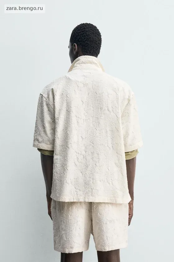 РУБАШКА ИЗ ФАКТУРНОЙ ТКАНИ JACQUARD