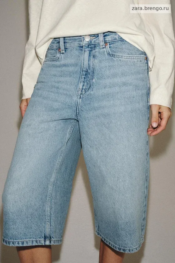 ДЖИНСОВЫЕ ШОРТЫ БЕРМУДЫ СО СРЕДНЕЙ ПОСАДКОЙ — коллекция Zara «ZW»