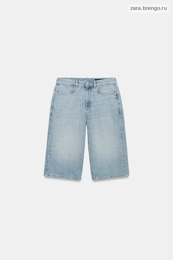 ДЖИНСОВЫЕ ШОРТЫ БЕРМУДЫ СО СРЕДНЕЙ ПОСАДКОЙ — коллекция Zara «ZW»