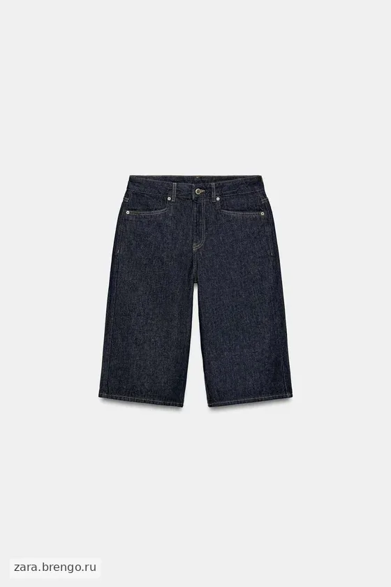 ДЖИНСОВЫЕ ШОРТЫ БЕРМУДЫ СО СРЕДНЕЙ ПОСАДКОЙ — коллекция Zara «ZW»