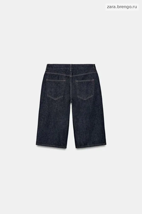 ДЖИНСОВЫЕ ШОРТЫ БЕРМУДЫ СО СРЕДНЕЙ ПОСАДКОЙ — коллекция Zara «ZW»