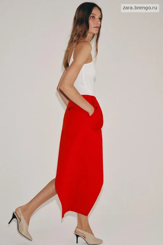 ЮБКА АСИММЕТРИЧНОГО КРОЯ С КАРМАНАМИ — коллекция Zara «ZW»