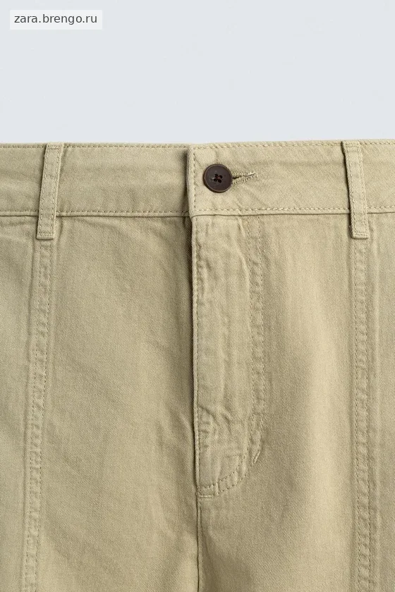 БРЮКИ прямого кроя С ЭФФЕКТОМ ПОТЕРТОСТИ