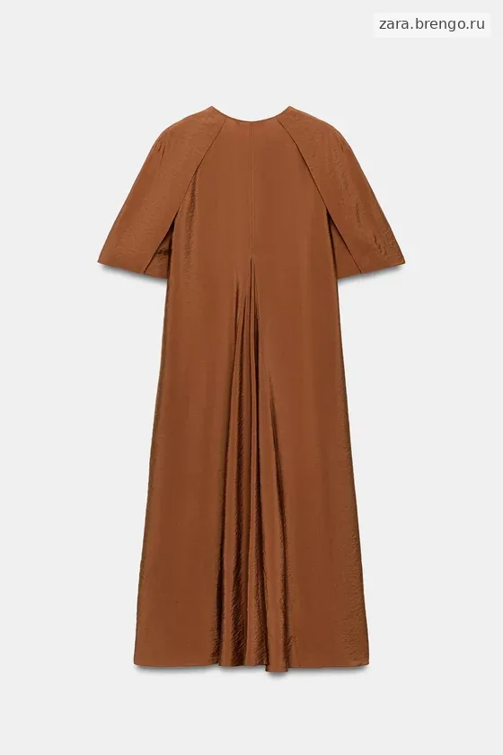 ПЛАТЬЕ МИДИ ИЗ РЕЛЬЕФНОЙ ТКАНИ — коллекция Zara «ZW» лимитированная серия