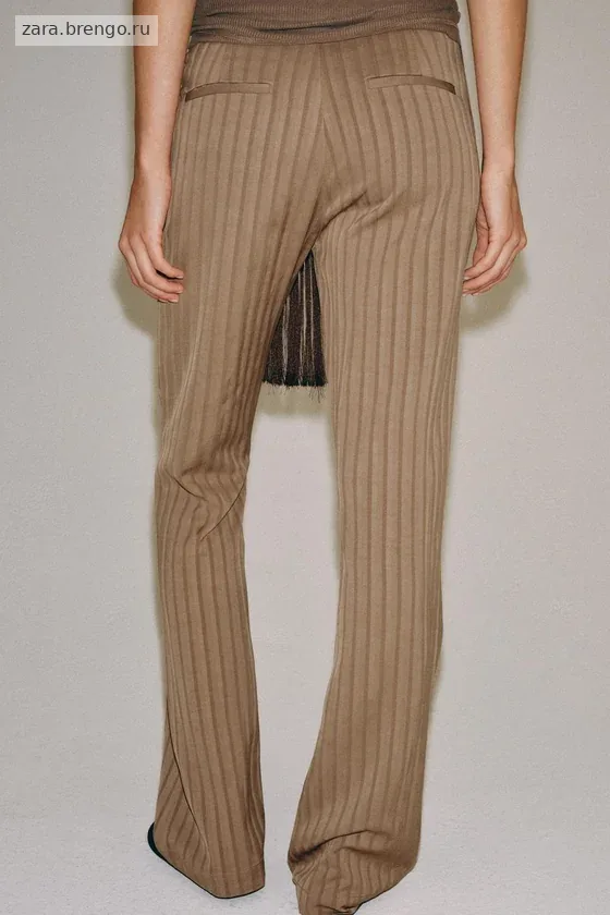 БРЮКИ клёш В ПОЛОСКУ — коллекция Zara «ZW»