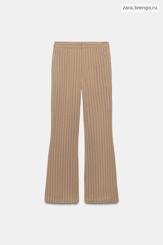 БРЮКИ клёш В ПОЛОСКУ — коллекция Zara «ZW»