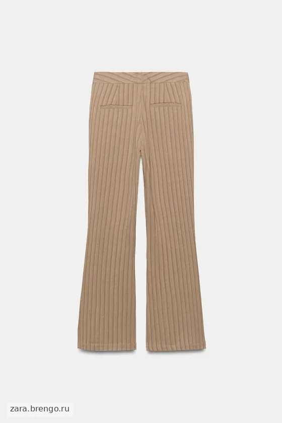 БРЮКИ клёш В ПОЛОСКУ — коллекция Zara «ZW»
