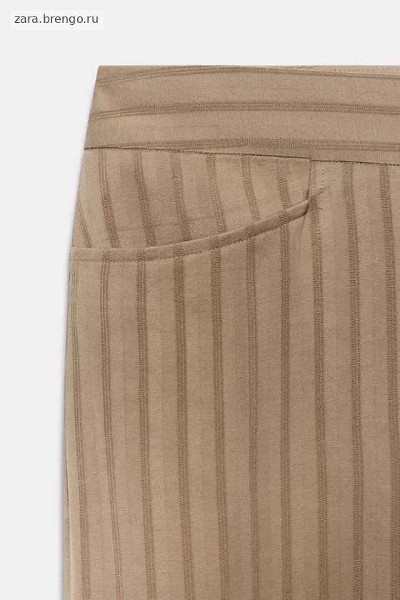БРЮКИ клёш В ПОЛОСКУ — коллекция Zara «ZW»