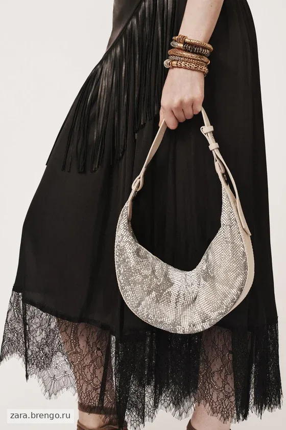 Сумка на плечо с животным принтом - вещь zara woman