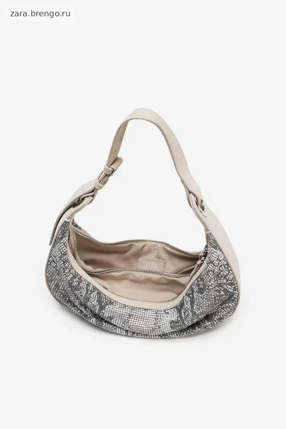 Сумка на плечо с животным принтом - вещь zara woman