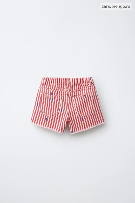 БЕРМУДЫ TS FIT ИЗ САРЖИ С ВЫШИВКОЙ РЫБОК CASA LAWA X ZARA KIDS