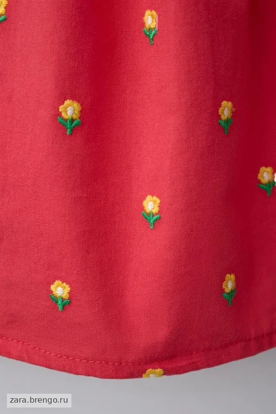 ПЛАТЬЕ С ВЫШИВКОЙ И ЦВЕТОЧНЫМИ ДЕТАЛЯМИ — CASA LAWA X ZARA KIDS