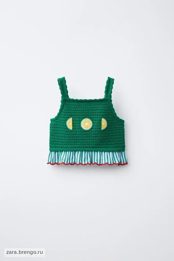 ВЯЗАНЫЙ ТОП КРОШЕ CASA LAWA X ZARA KIDS