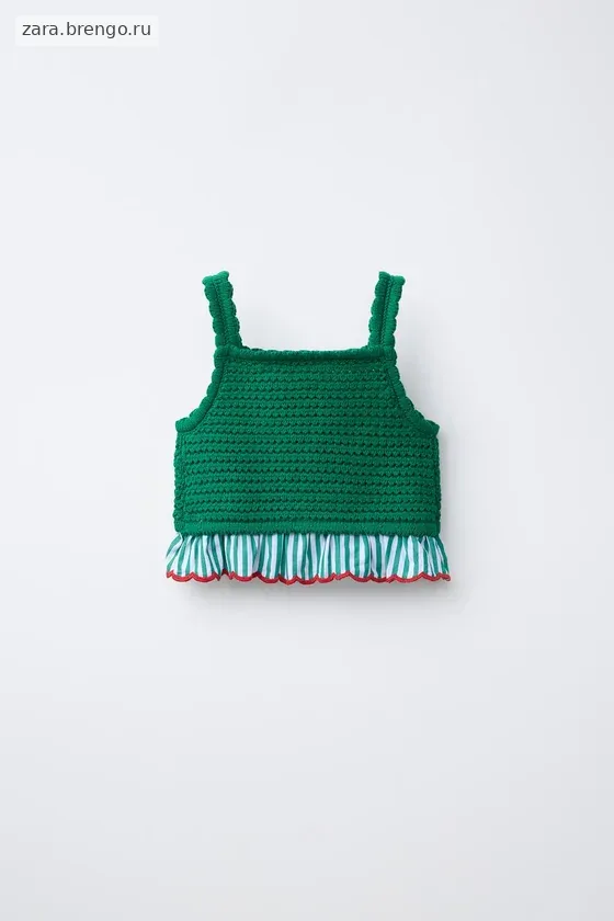 ВЯЗАНЫЙ ТОП КРОШЕ CASA LAWA X ZARA KIDS